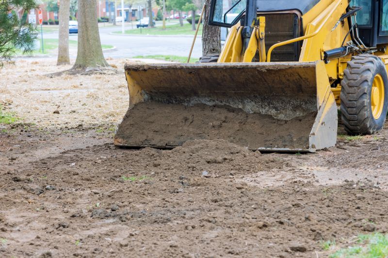 Excavation for grading